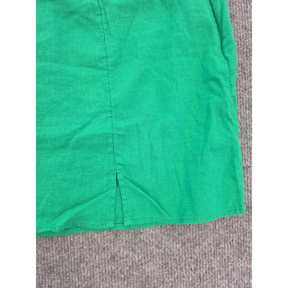 Green Linen Blend Mini Skirt Sz L Euro Summer Minimalist Luxury A New Day Target